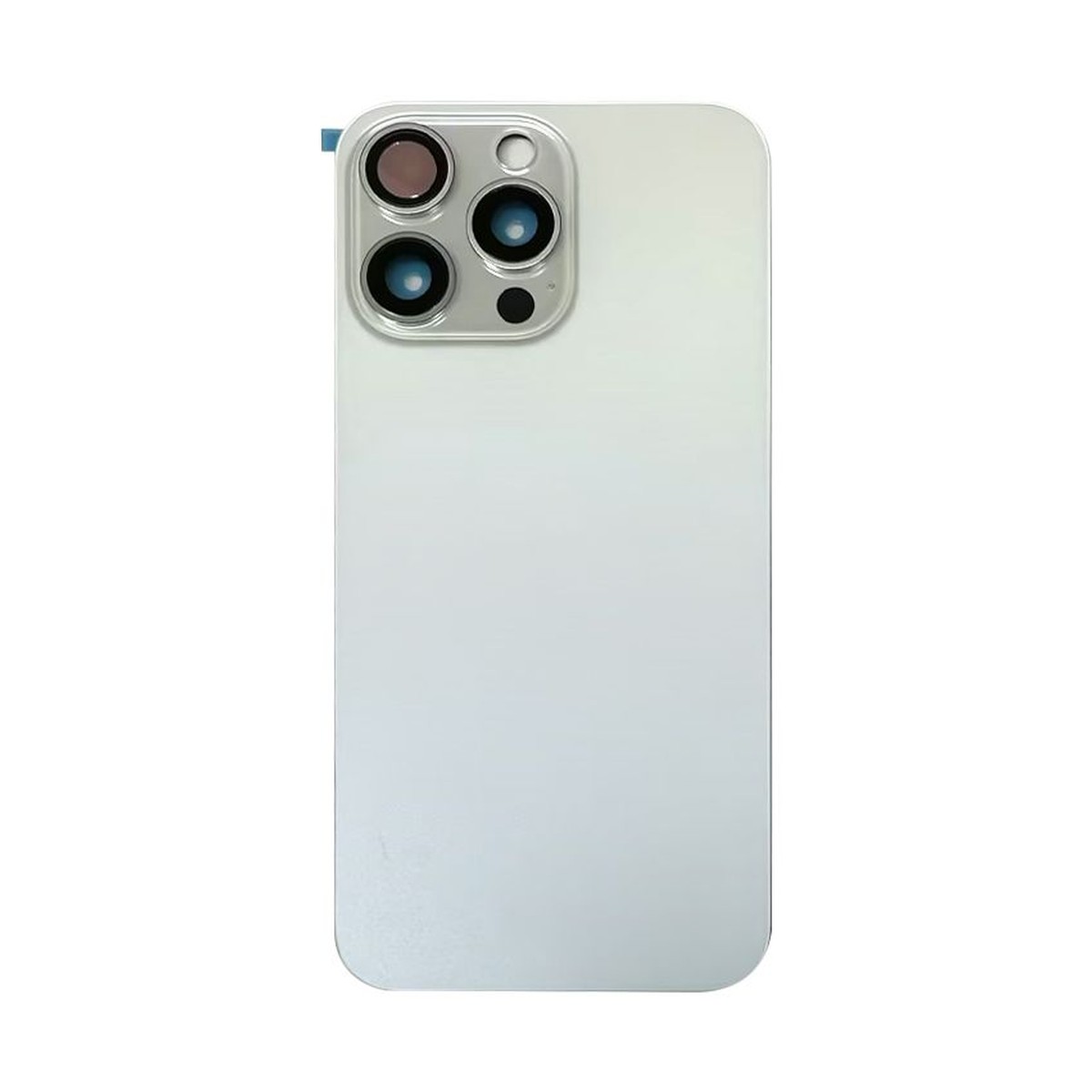 Cristal trasero con imán MagSafe / lente de cámara / bisel de cámara / placa metálica para iPhone 15 Pro Max, titanio blanco — imagen 2