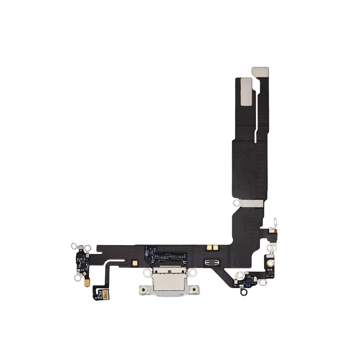 Cable flex con conector de puerto de carga para iPhone 16, blanco