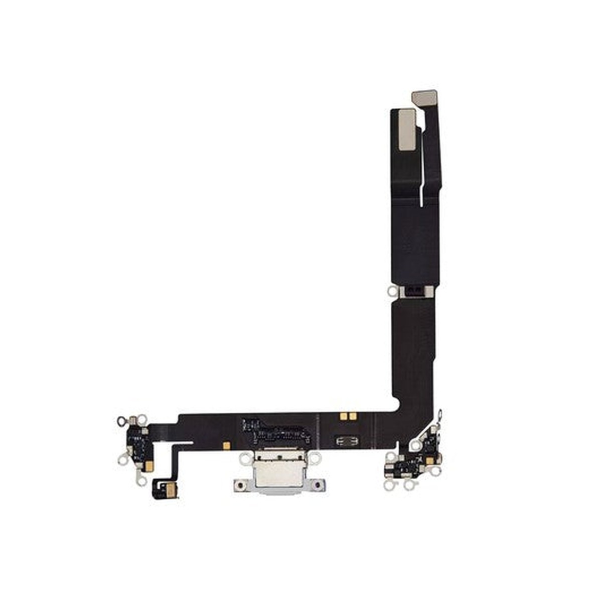 Cable flex con conector de puerto de carga para iPhone 16 Plus, blanco