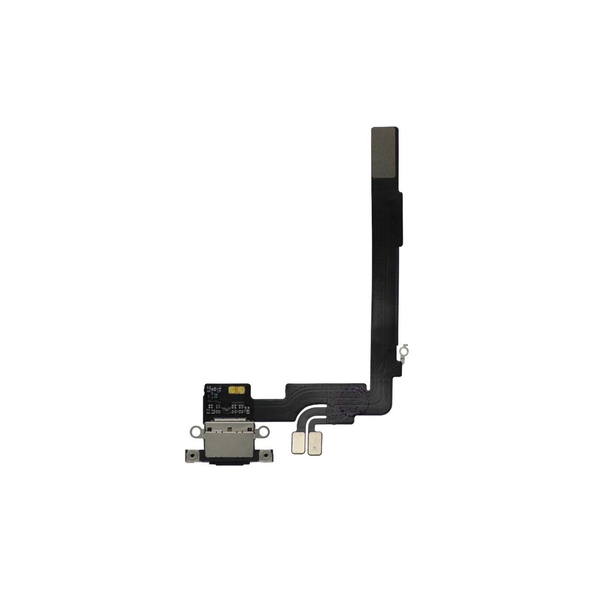 Cable flex con conector de puerto de carga para iPhone 16 Pro, titanio negro