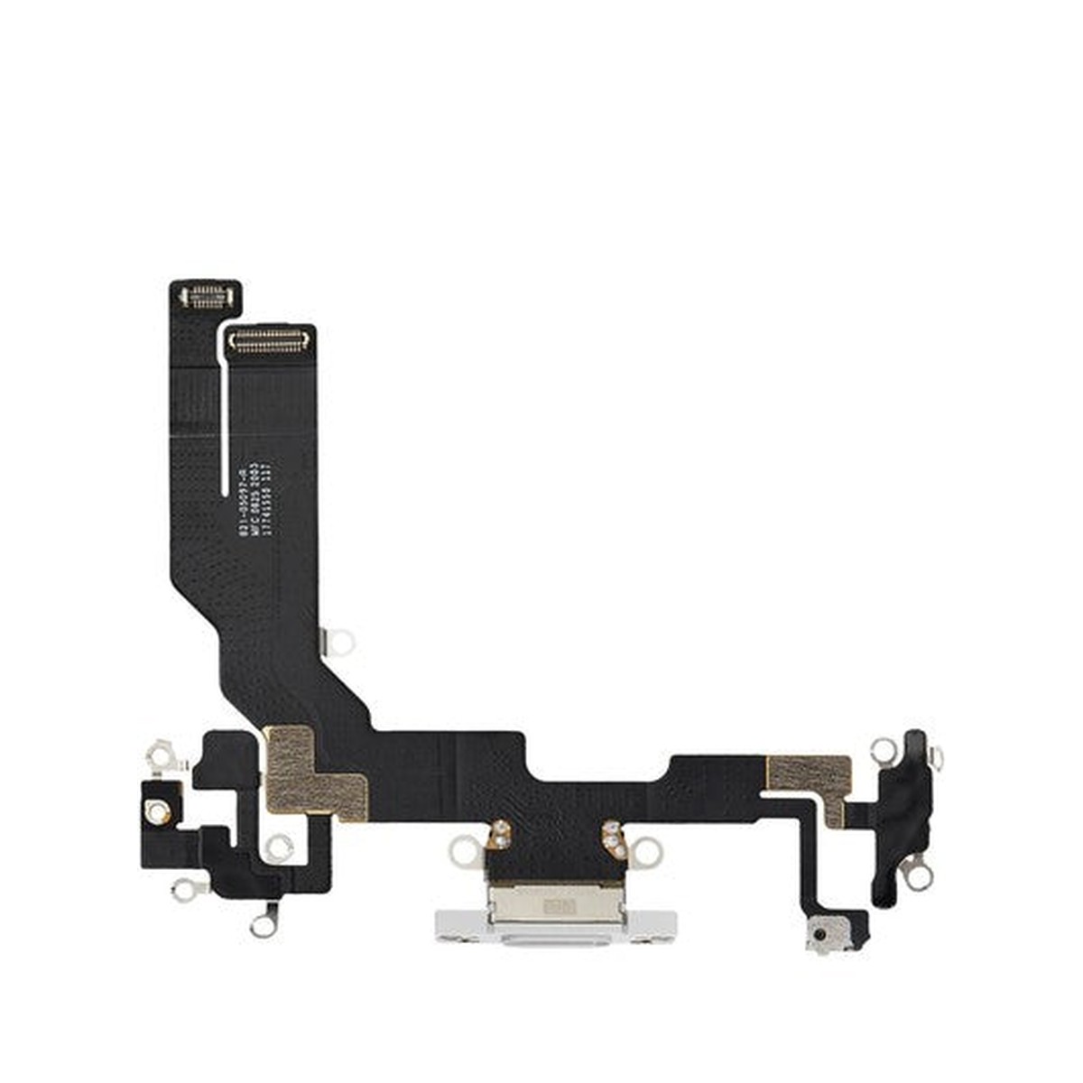 Cable flex con conector de puerto de carga para iPhone 16e, blanco