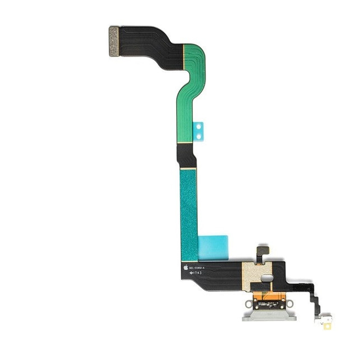 Cable flex de puerto de carga para iPhone X, plateado — imagen 2