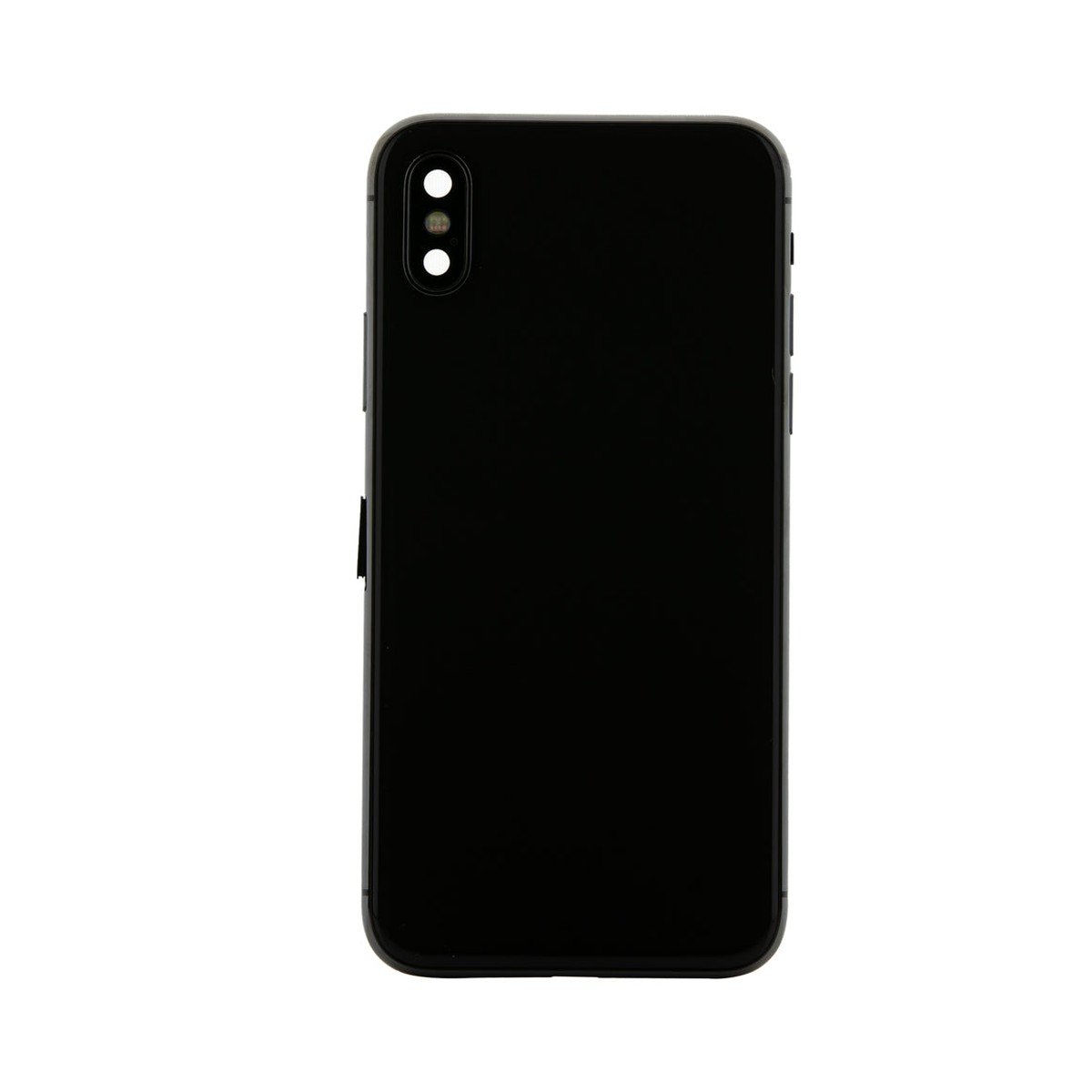 Conjunto de chasis y carcasa trasera con piezas pequeñas preinstaladas para iPhone X, negro — imagen 3