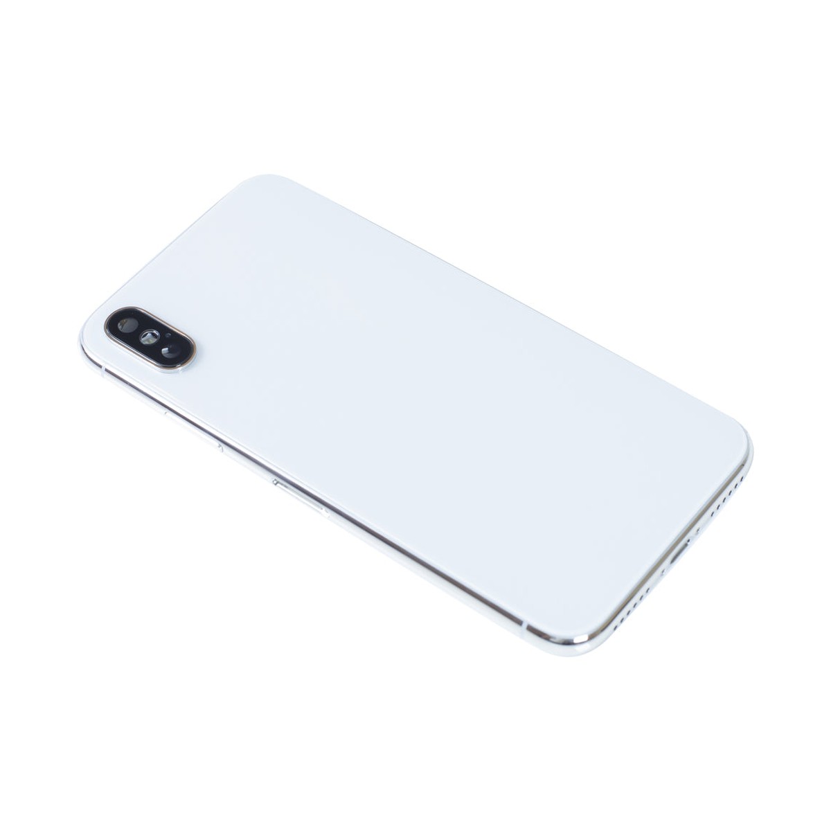 Conjunto de chasis y carcasa trasera con piezas pequeñas preinstaladas para iPhone X, blanco — imagen 4