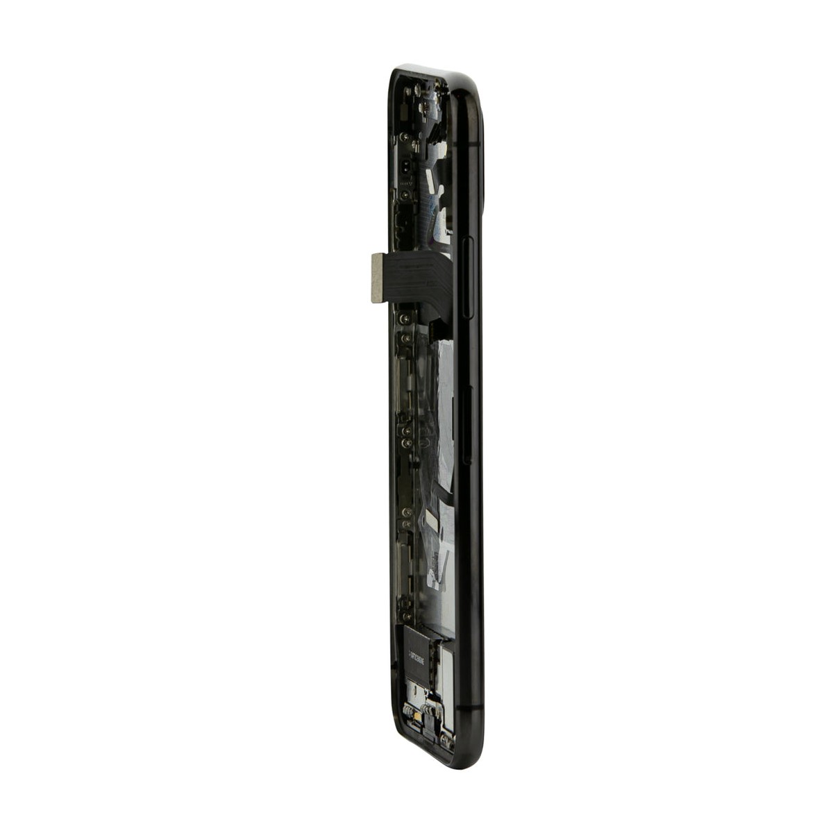 Conjunto de chasis y carcasa trasera con piezas pequeñas preinstaladas para iPhone X, negro — imagen 5