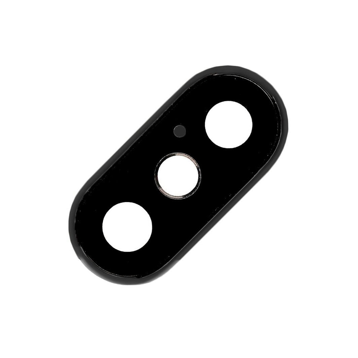 Tapa de lente de cámara trasera para iPhone X, negro