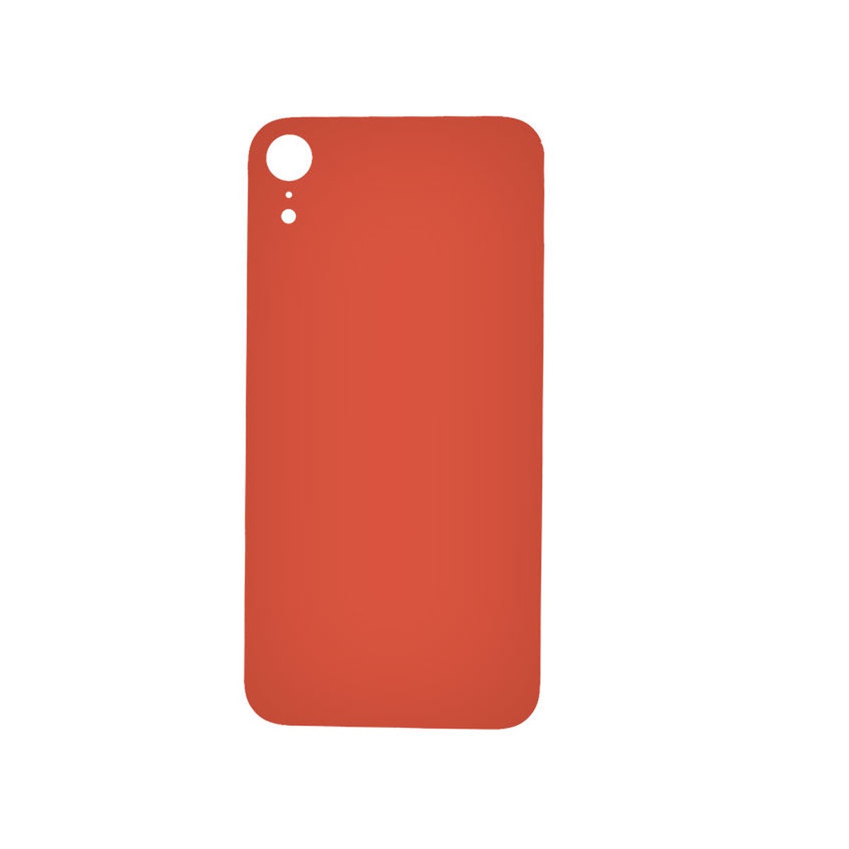 Cristal trasero con adhesivo para iPhone XR, coral (orificio grande de cámara)