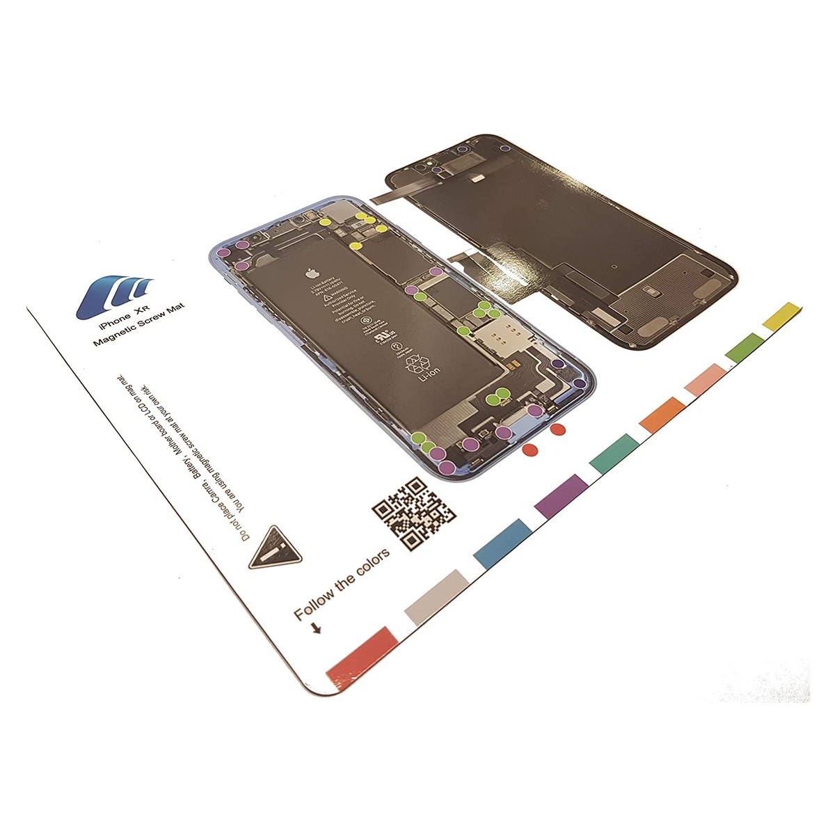 Plantilla magnética de tornillos para iPhone XR