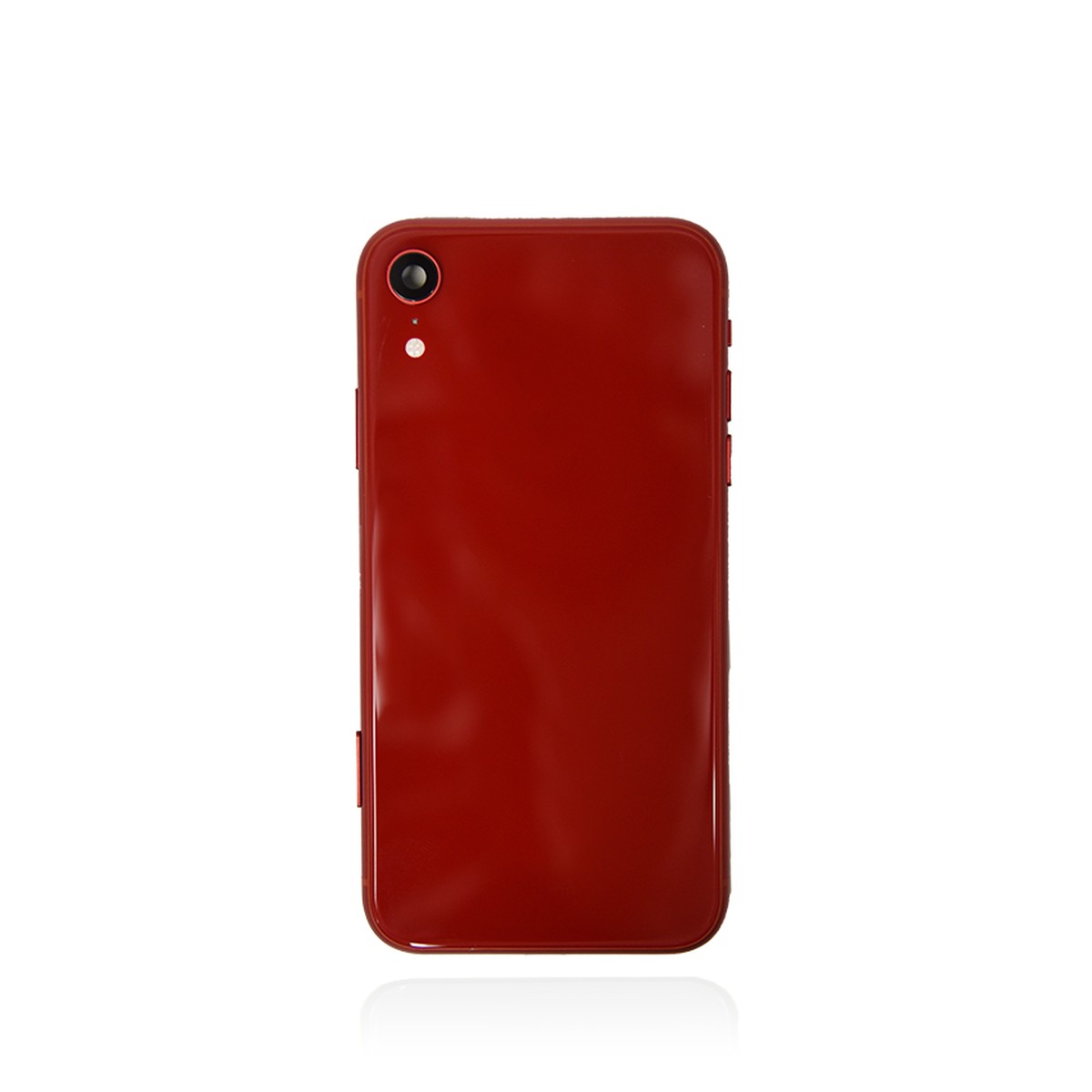 Conjunto de chasis y carcasa trasera con piezas pequeñas preinstaladas para iPhone XR, rojo — imagen 2