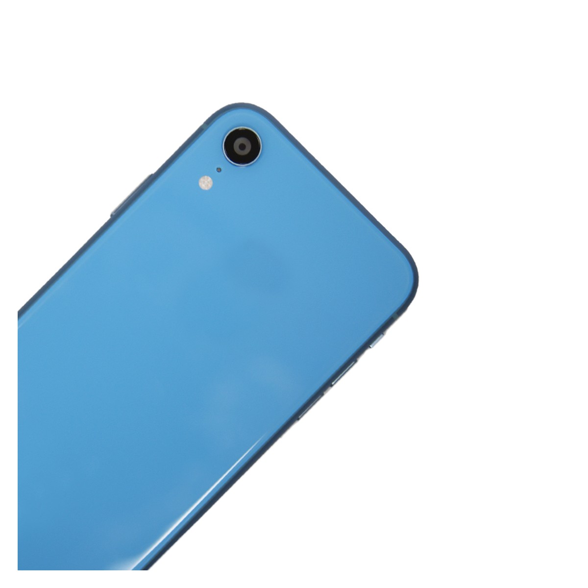 Conjunto de chasis y carcasa trasera con piezas pequeñas preinstaladas para iPhone XR, azul — imagen 4