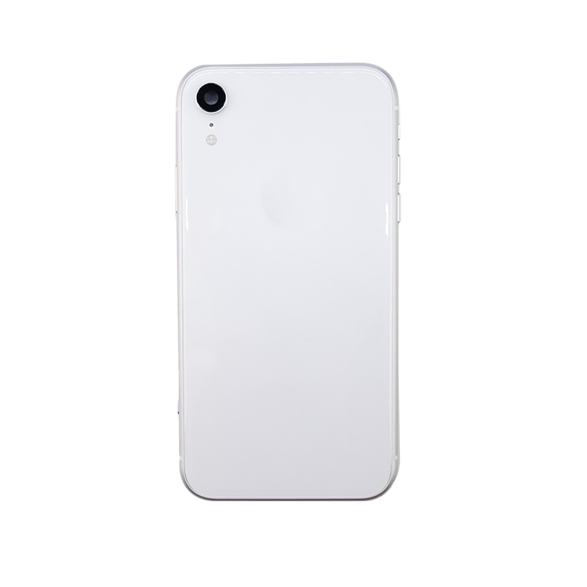 Conjunto de chasis y carcasa trasera con piezas pequeñas preinstaladas para iPhone XR, blanco — imagen 4