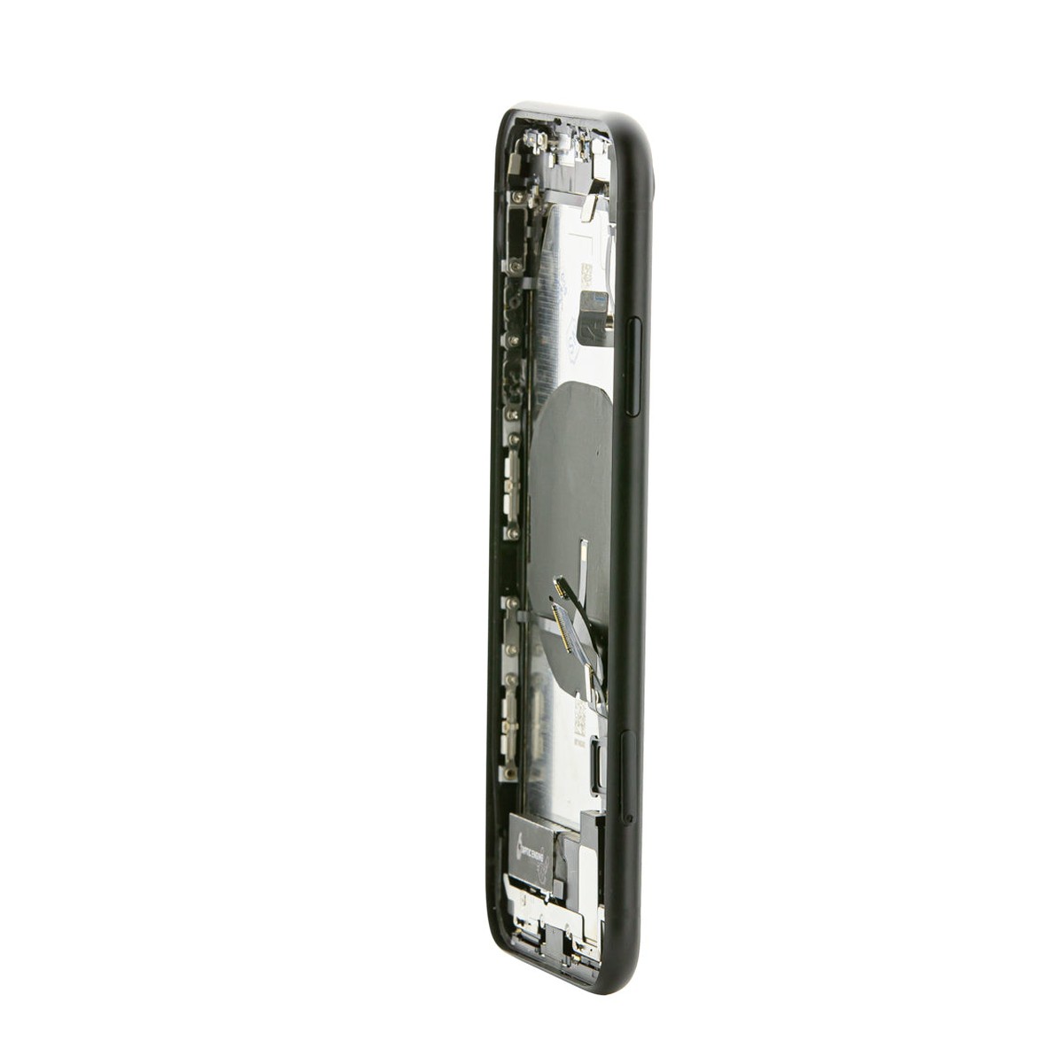 Conjunto de chasis y carcasa trasera con piezas pequeñas preinstaladas para iPhone XR, negro — imagen 4
