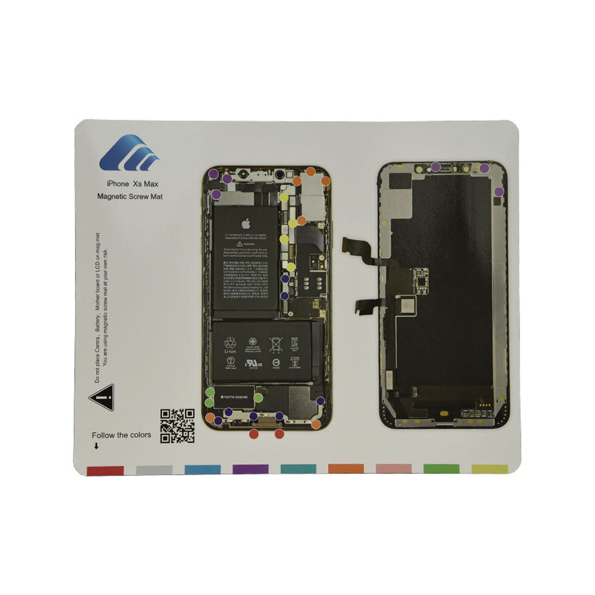 Plantilla magnética de tornillos para iPhone XS Max