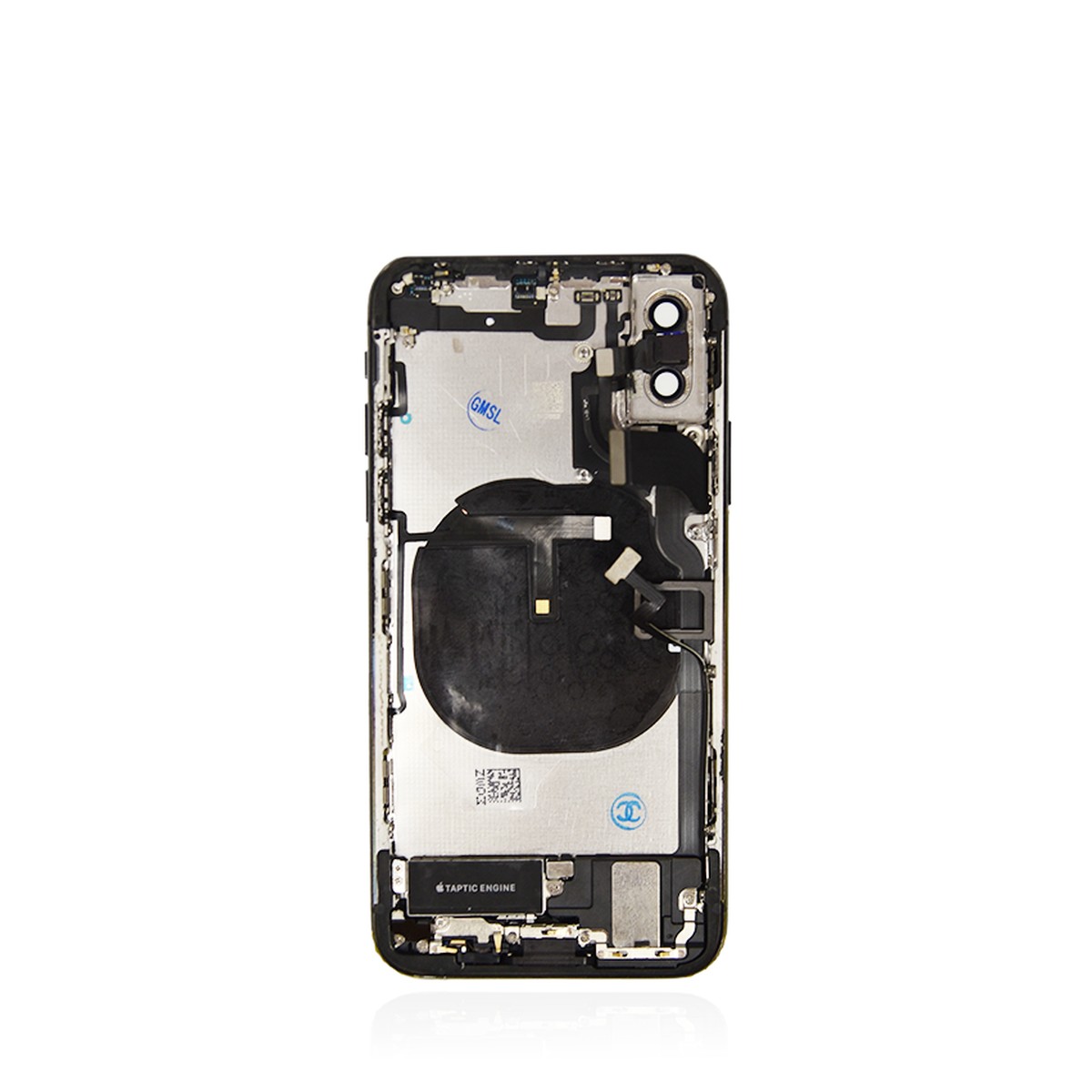 Conjunto de chasis y carcasa trasera con piezas pequeñas preinstaladas para iPhone XS, gris espacial — imagen 2