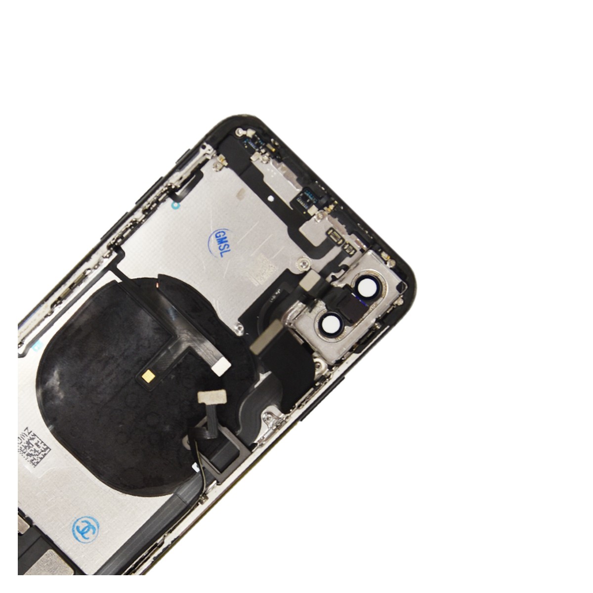 Conjunto de chasis y carcasa trasera con piezas pequeñas preinstaladas para iPhone XS, gris espacial — imagen 4