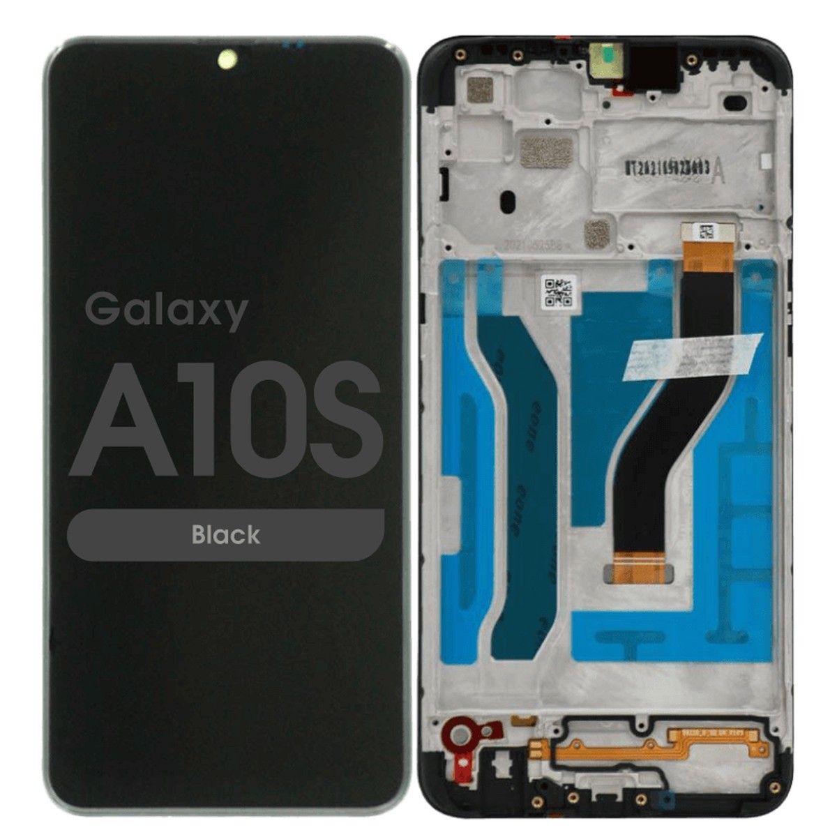 Pantalla LCD con táctil + marco Service Pack para Galaxy A10s, A107 / 2019 / Black