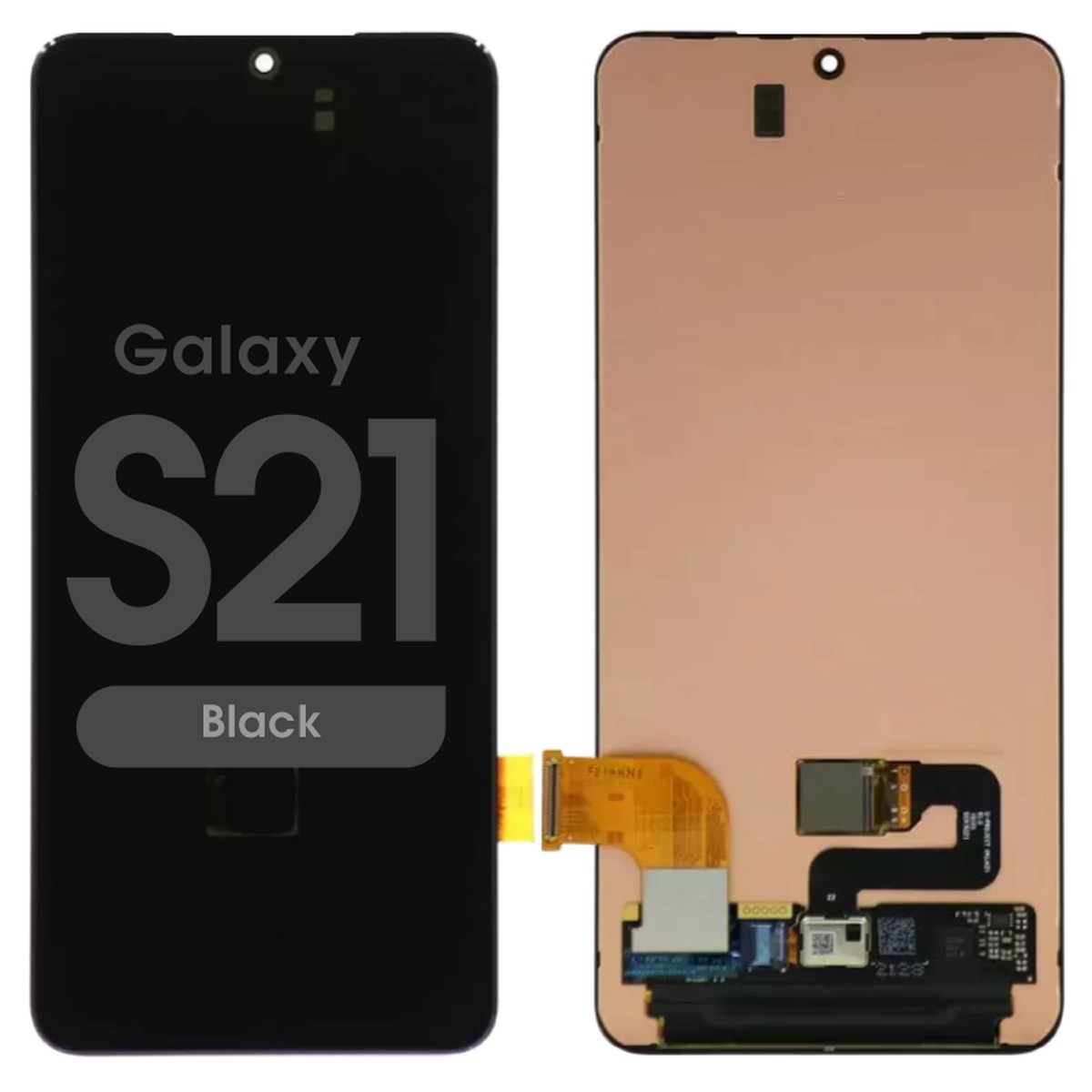 Pantalla OLED con táctil sin marco Service Pack para Galaxy S21 (G991), Black