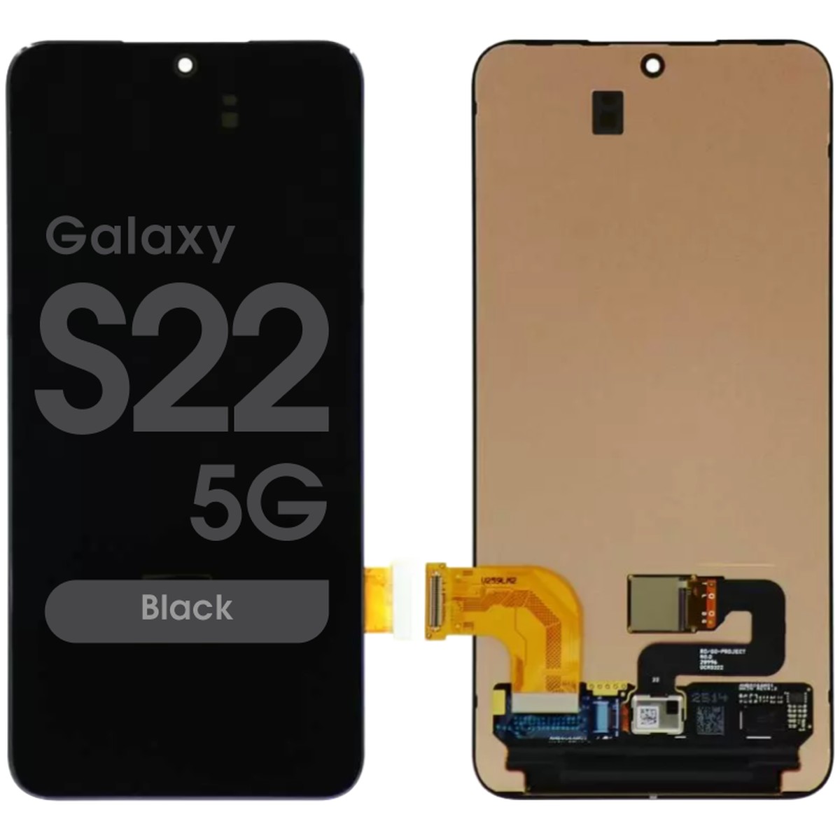 Pantalla OLED con táctil sin marco Service Pack para Galaxy S22 5G (G901), Black