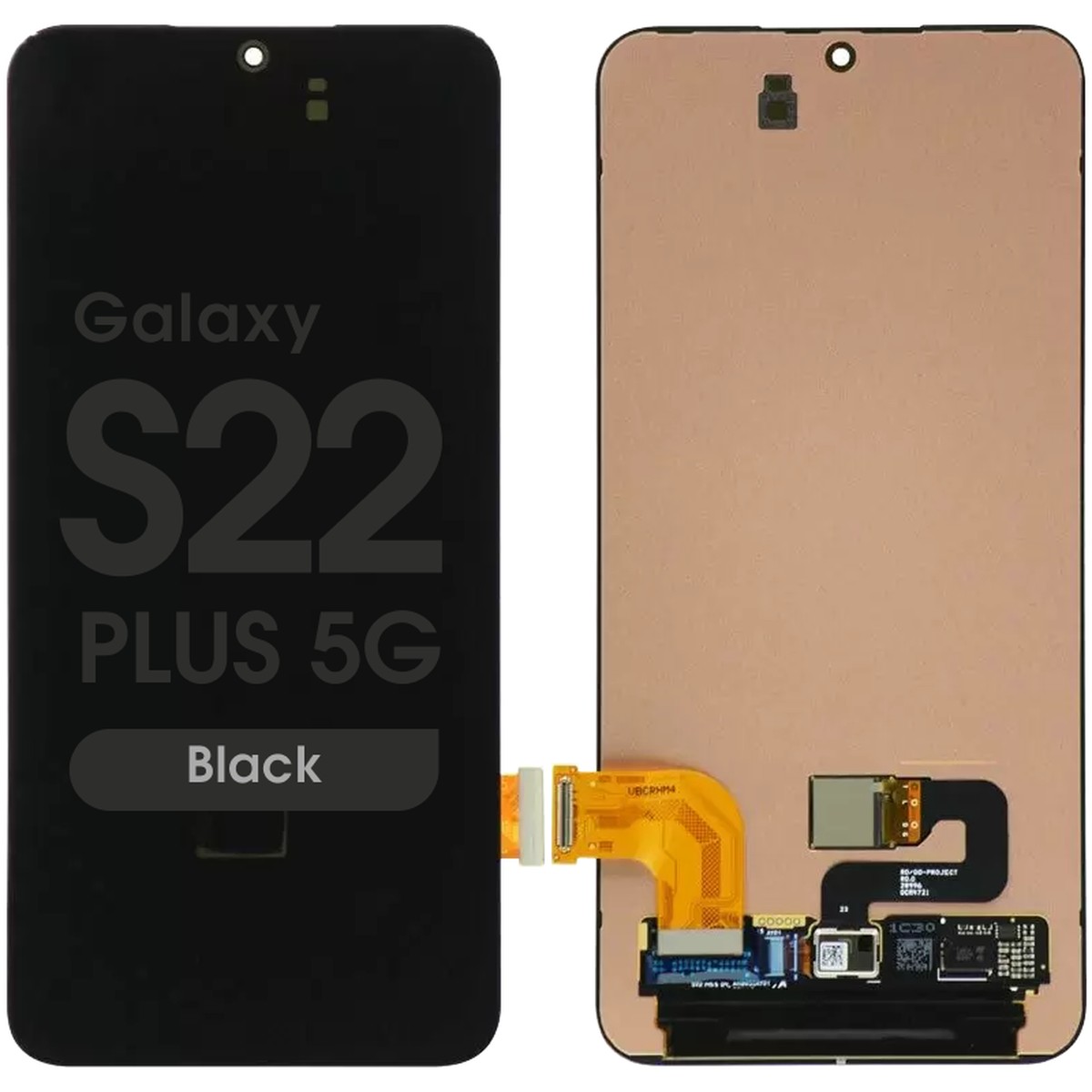 Pantalla OLED con táctil sin marco Service Pack para Galaxy S22 Plus 5G, Black