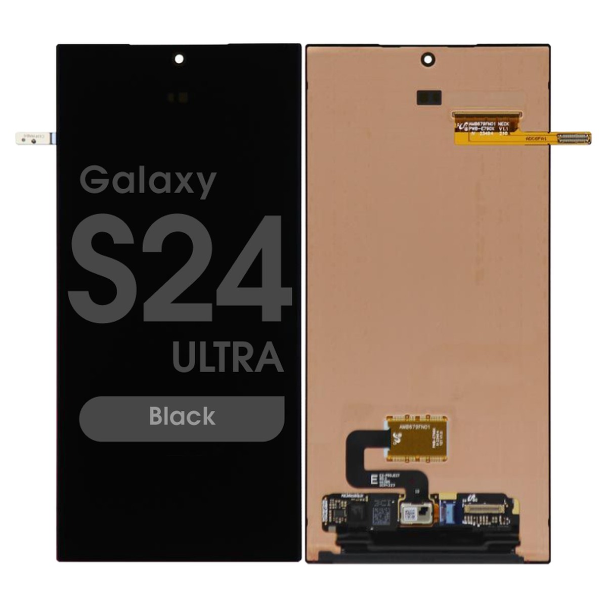 Pantalla OLED con táctil sin marco Service Pack para Galaxy S24 Ultra (S928), Black
