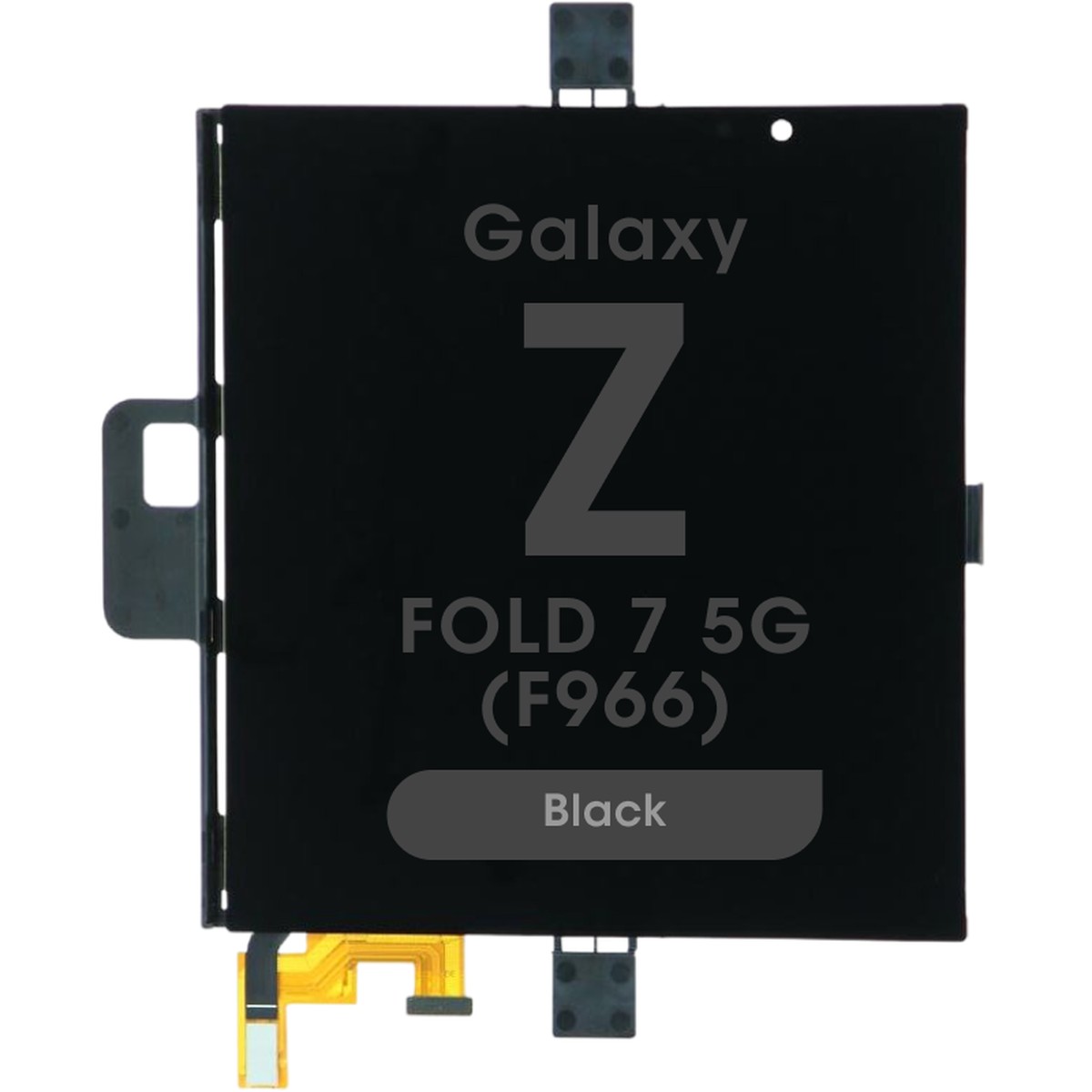 Pantalla OLED con táctil sin marco Service Pack para Galaxy Z Fold 7 5G (F966), Main Screen / Black