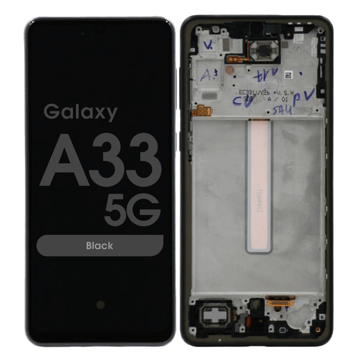Pantalla OLED con táctil + marco Service Pack para Galaxy A33 5G, A336 / 2022 / Black