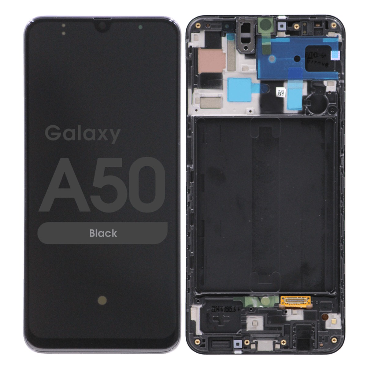 Pantalla OLED con táctil + marco Service Pack para Galaxy A50, Versión Internacional, A505 / 2019 / Black
