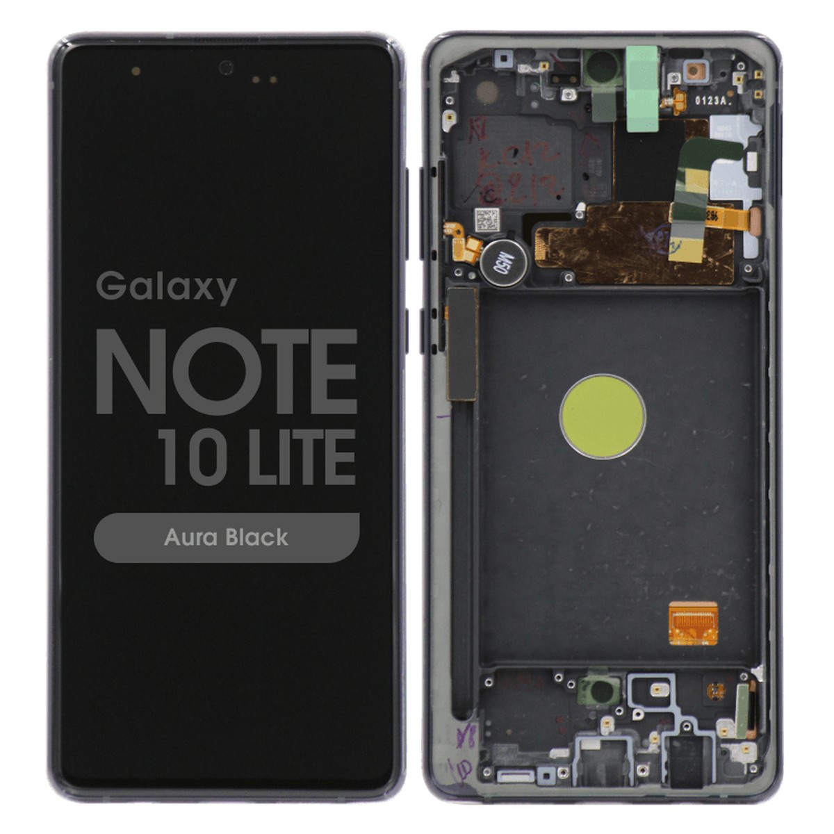 Pantalla OLED con táctil + marco Service Pack para Galaxy Note 10 Lite (N770), Aura Black