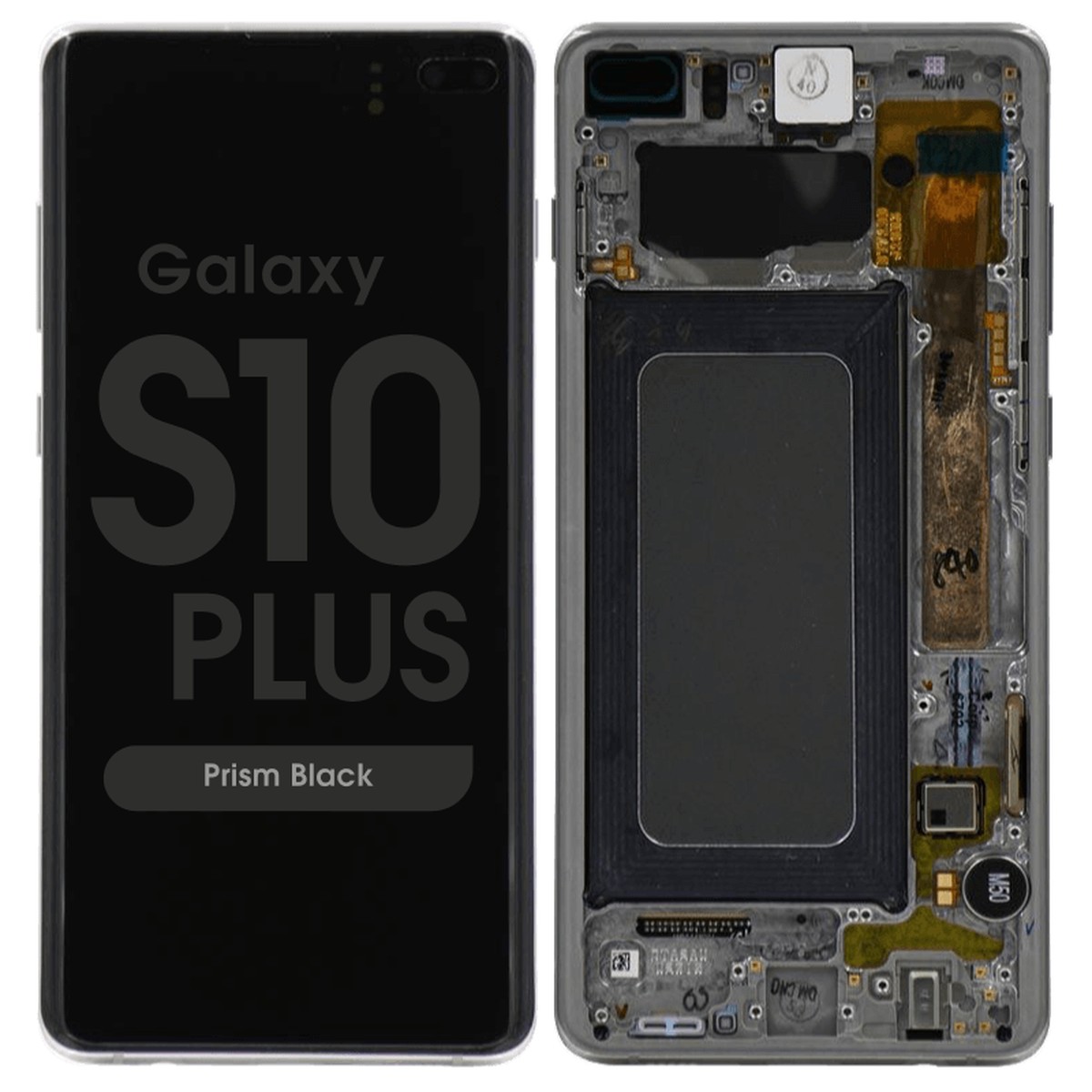 Pantalla OLED con táctil + marco Service Pack para Galaxy S10 Plus (G975), Prism Black