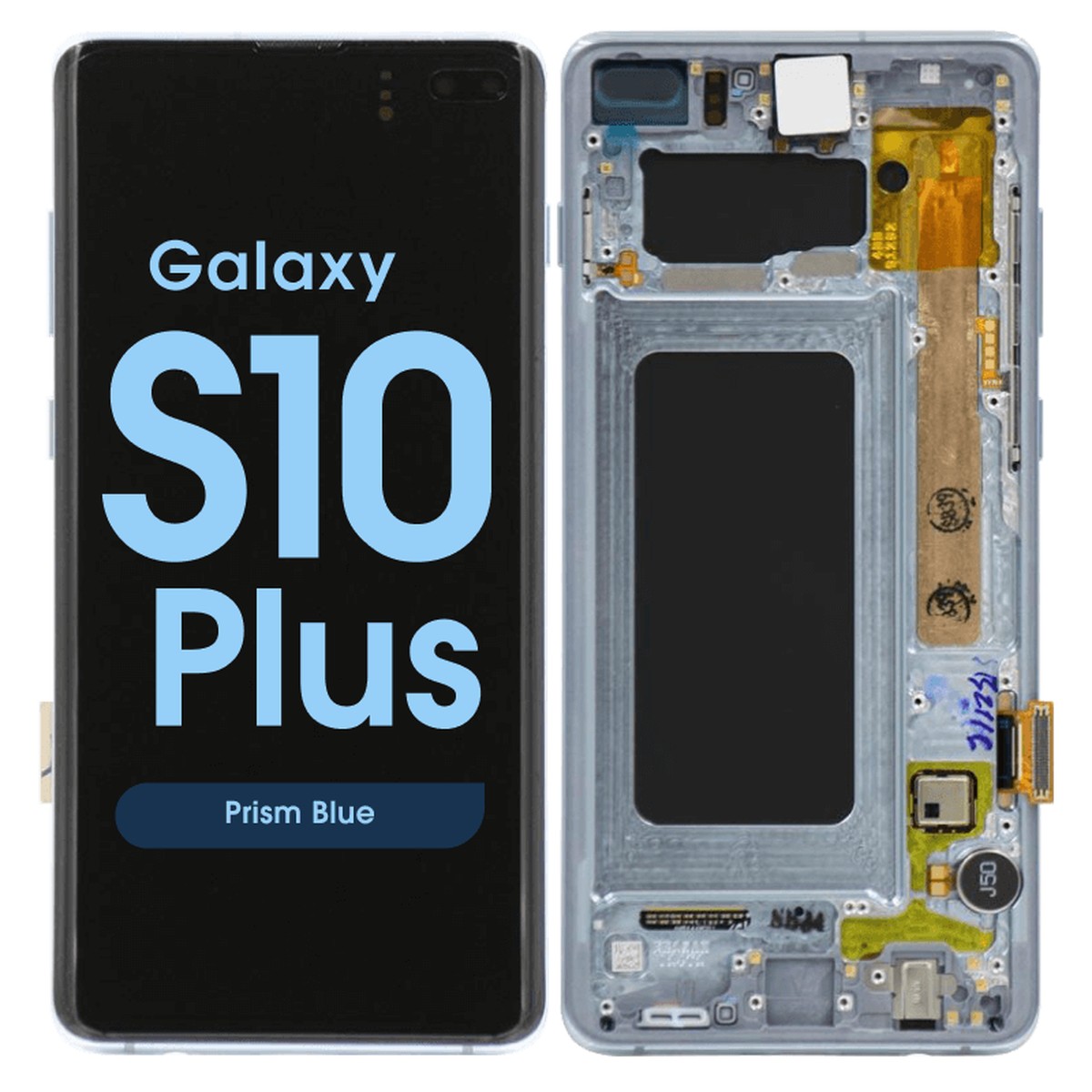 Pantalla OLED con táctil + marco Service Pack para Galaxy S10 Plus (G975), Prism Blue