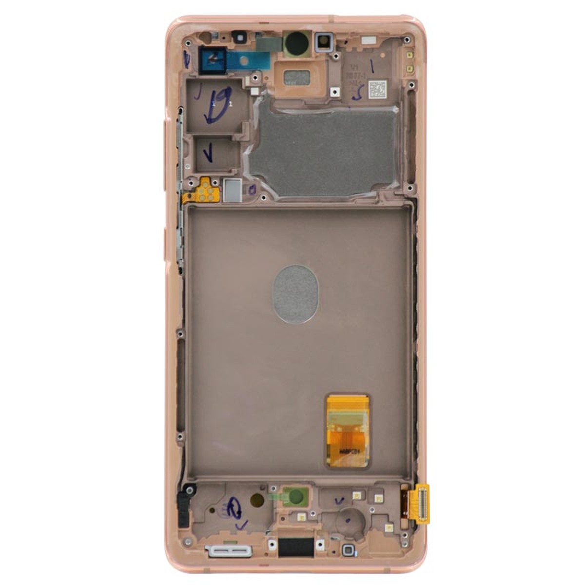 Pantalla OLED con táctil + marco Service Pack para Galaxy S20 FE 5G (G780/G781), Cloud Orange — imagen 3