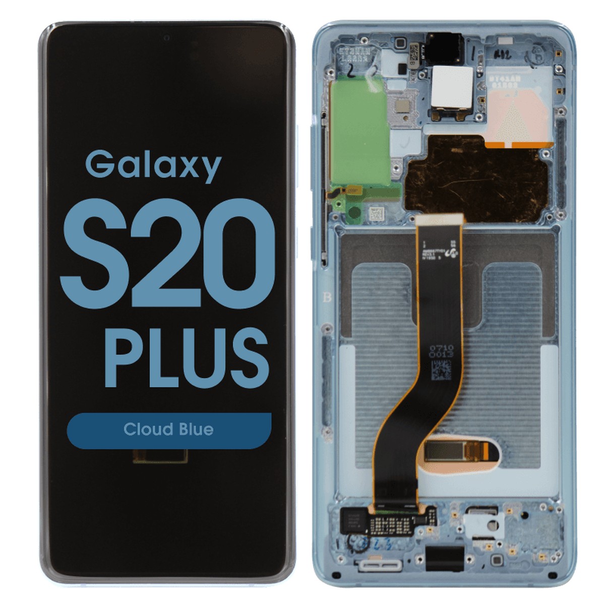 Pantalla OLED con táctil + marco Service Pack para Galaxy S20 Plus (G985), Cloud Blue