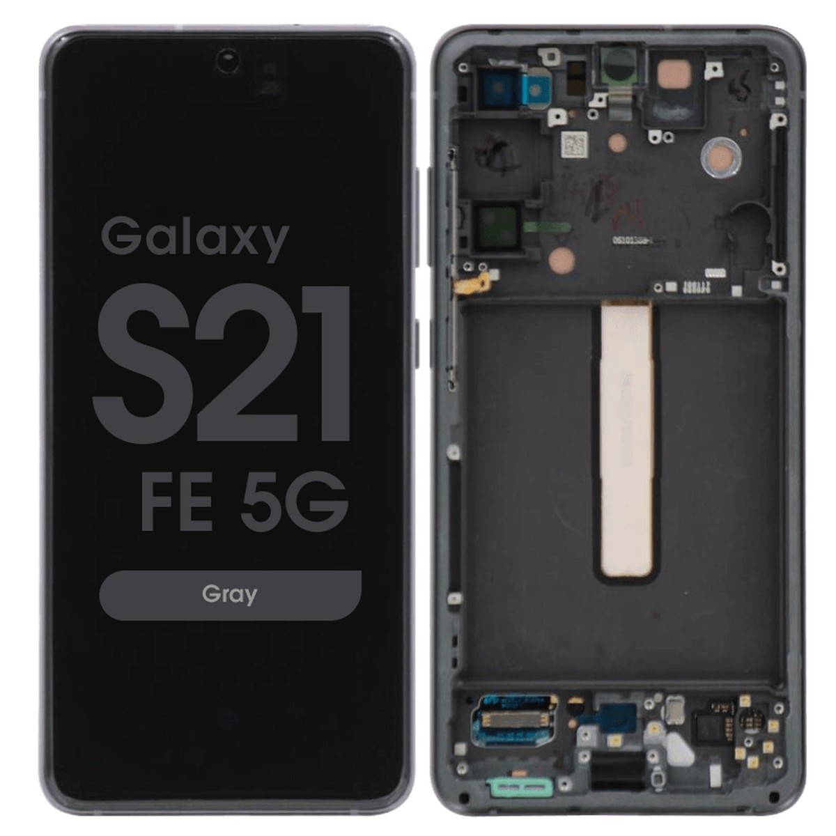Pantalla OLED con táctil + marco Service Pack para Galaxy S21 FE 5G (G990), Versión US / Internacional, White — imagen 3