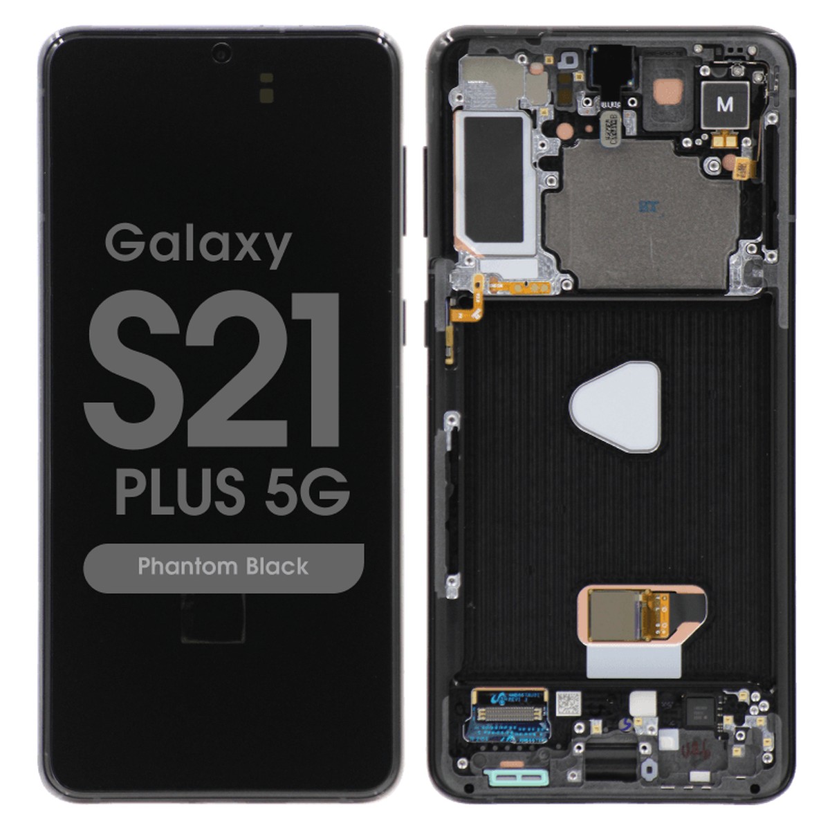 Pantalla OLED con táctil + marco Service Pack para Galaxy S21 Plus 5G (G996), Must Transfer Antenna for Verizon / Phantom Black