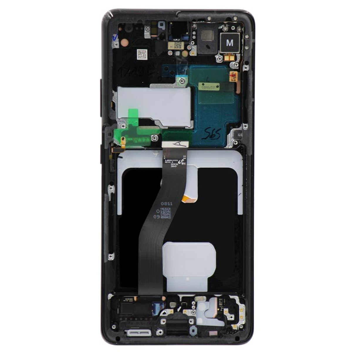 Pantalla OLED con táctil + marco Service Pack para Galaxy S21 Ultra 5G (G998), Must Transfer Antenna for Verizon / Phantom Black — imagen 3