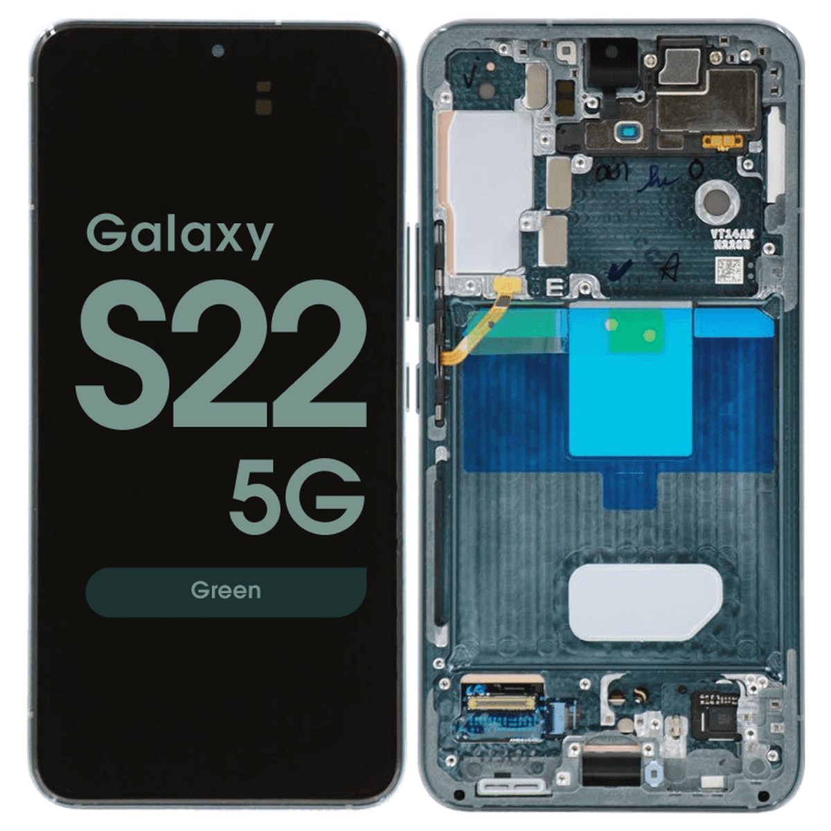 Pantalla OLED con táctil + marco Service Pack para Galaxy S22 5G (S901), Green
