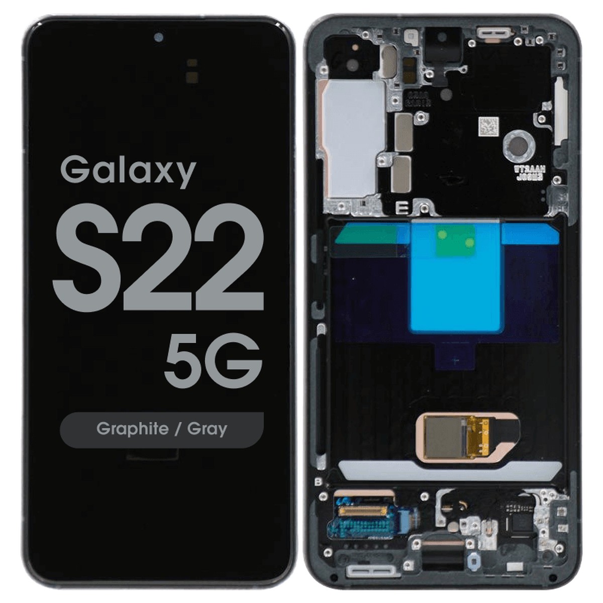Pantalla OLED con táctil + marco Service Pack para Galaxy S22 5G (S901), Graphite / Gray