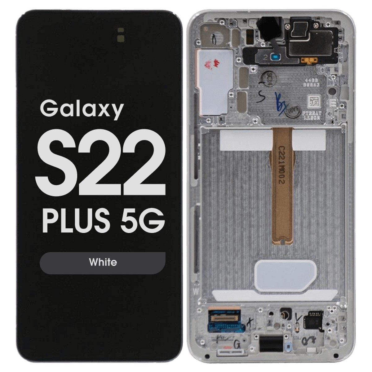 Pantalla OLED con táctil + marco Service Pack para Galaxy S22 Plus 5G (S906), White