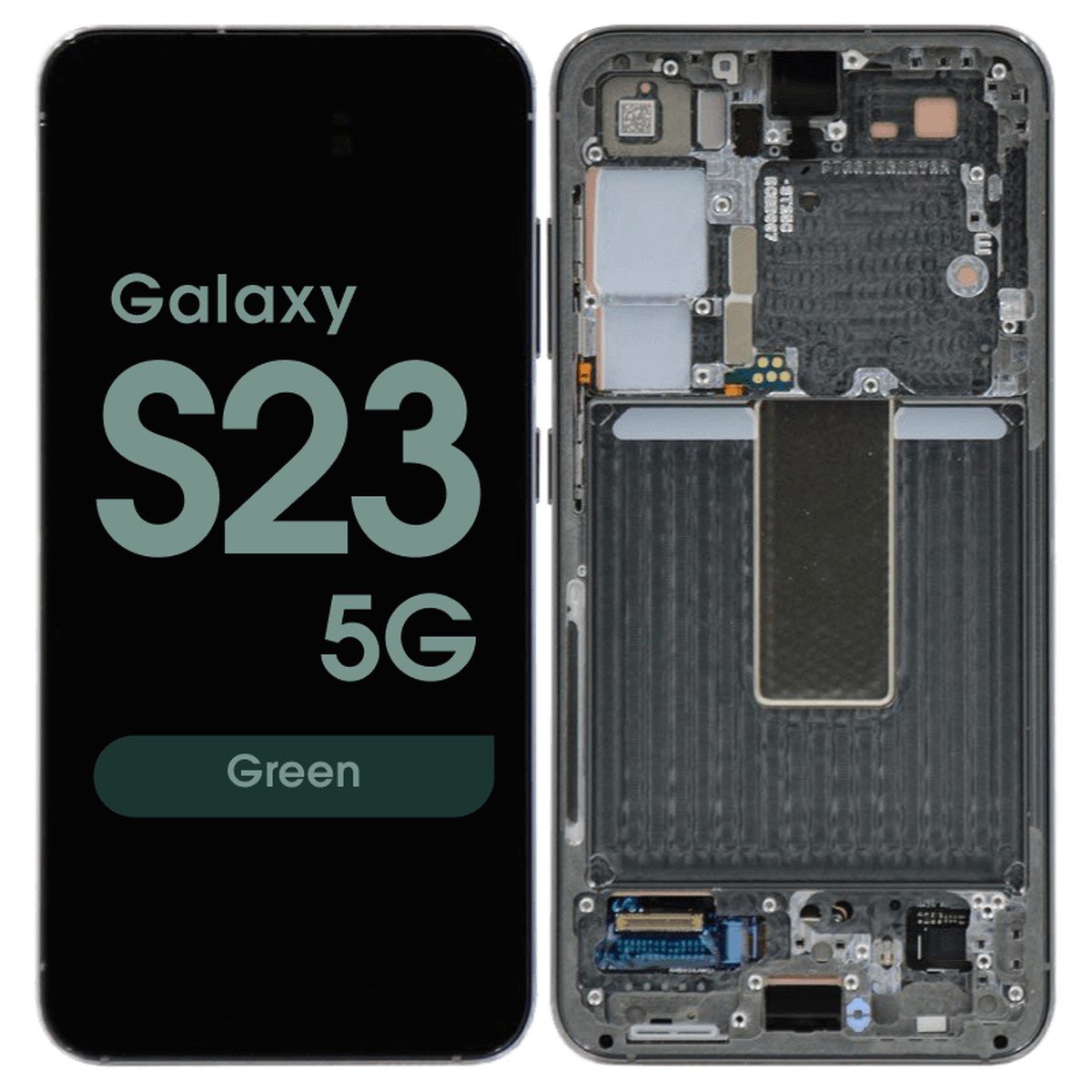 Pantalla OLED con táctil + marco Service Pack para Galaxy S23 5G (S911), Versión US / Internacional, Green