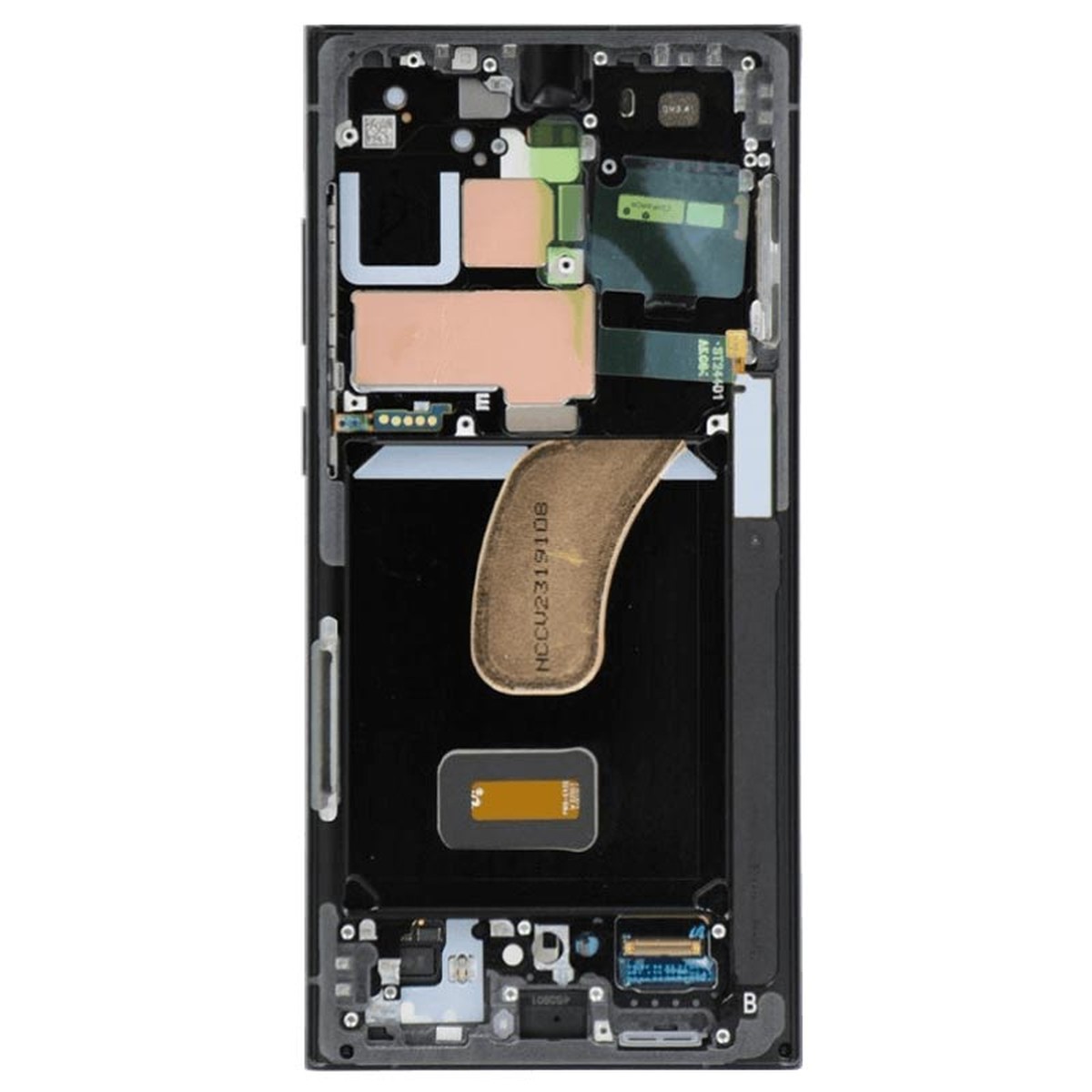 Pantalla OLED con táctil + marco Service Pack para Galaxy S23 Ultra 5G (S918), Versión US / Internacional, Graphite — imagen 3