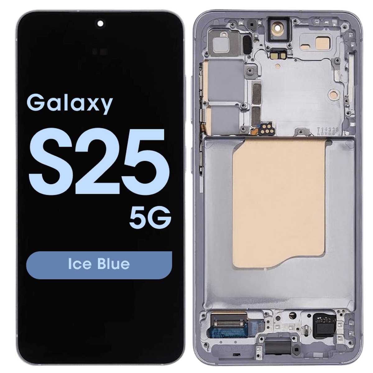 Pantalla OLED con táctil + marco Service Pack para Galaxy S25 5G (S931), Versión US / Internacional, Black — imagen 3