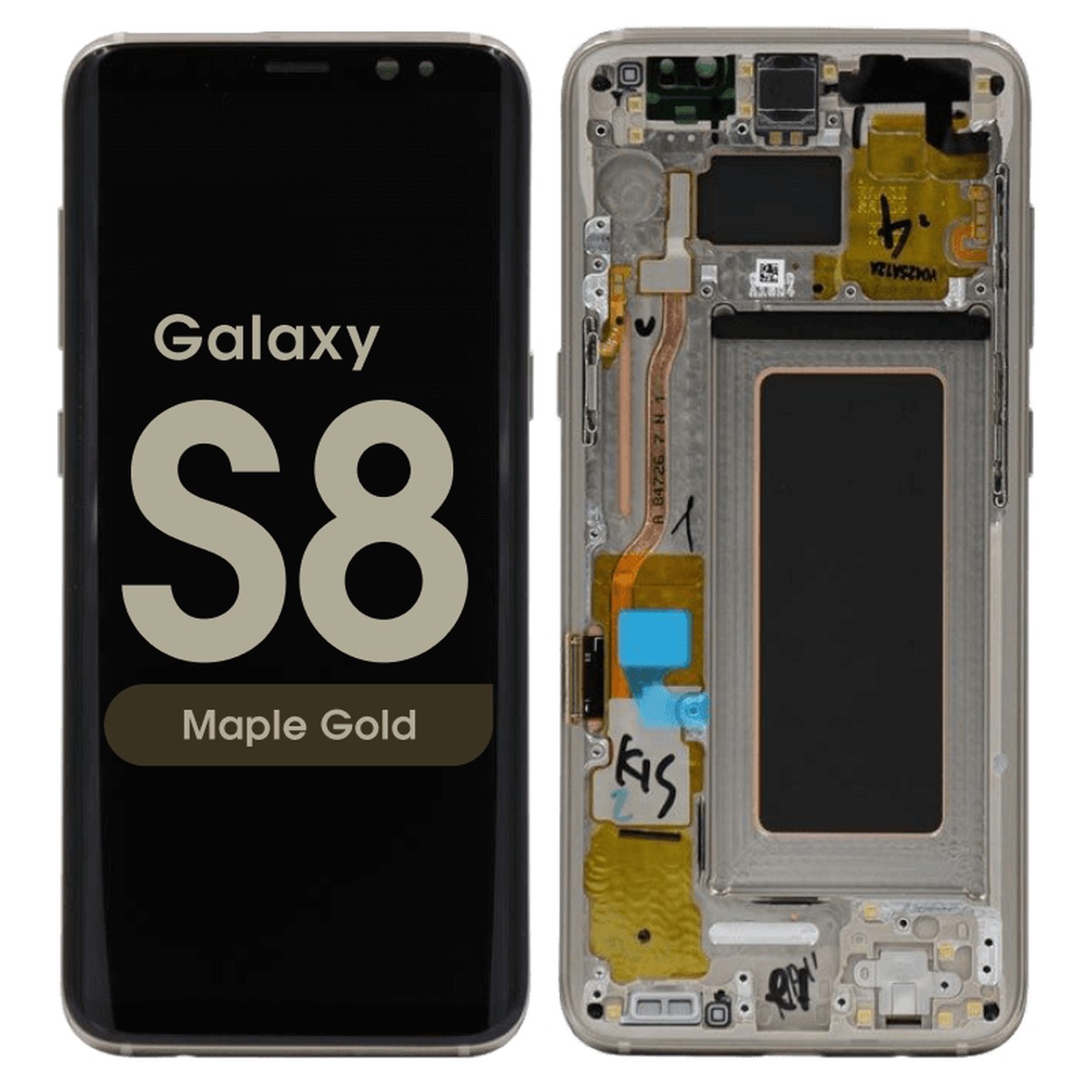 Pantalla OLED con táctil + marco Service Pack para Galaxy S8 (G950), Maple Gold