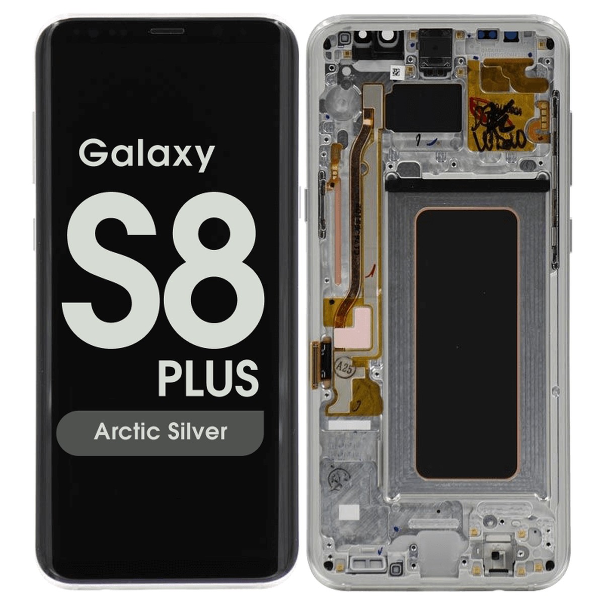 Pantalla OLED con táctil + marco Service Pack para Galaxy S8 Plus (G955), Arctic Silver