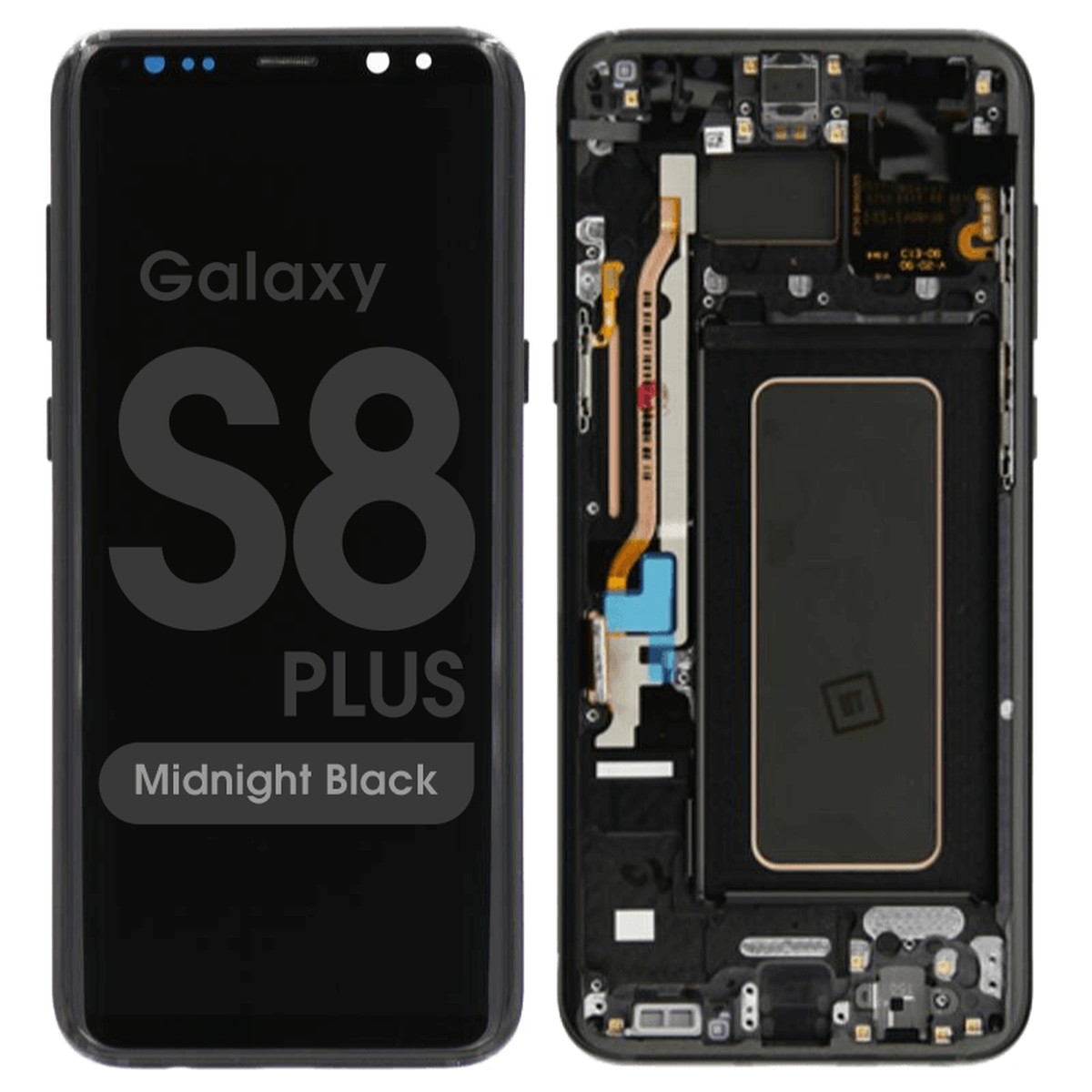 Pantalla OLED con táctil + marco Service Pack para Galaxy S8 Plus (G955), Midnight Black