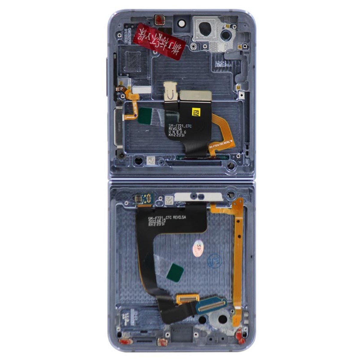 Pantalla OLED con táctil + marco Service Pack para Galaxy Z Flip 4 (F721), Versión US / Internacional, Blue — imagen 3