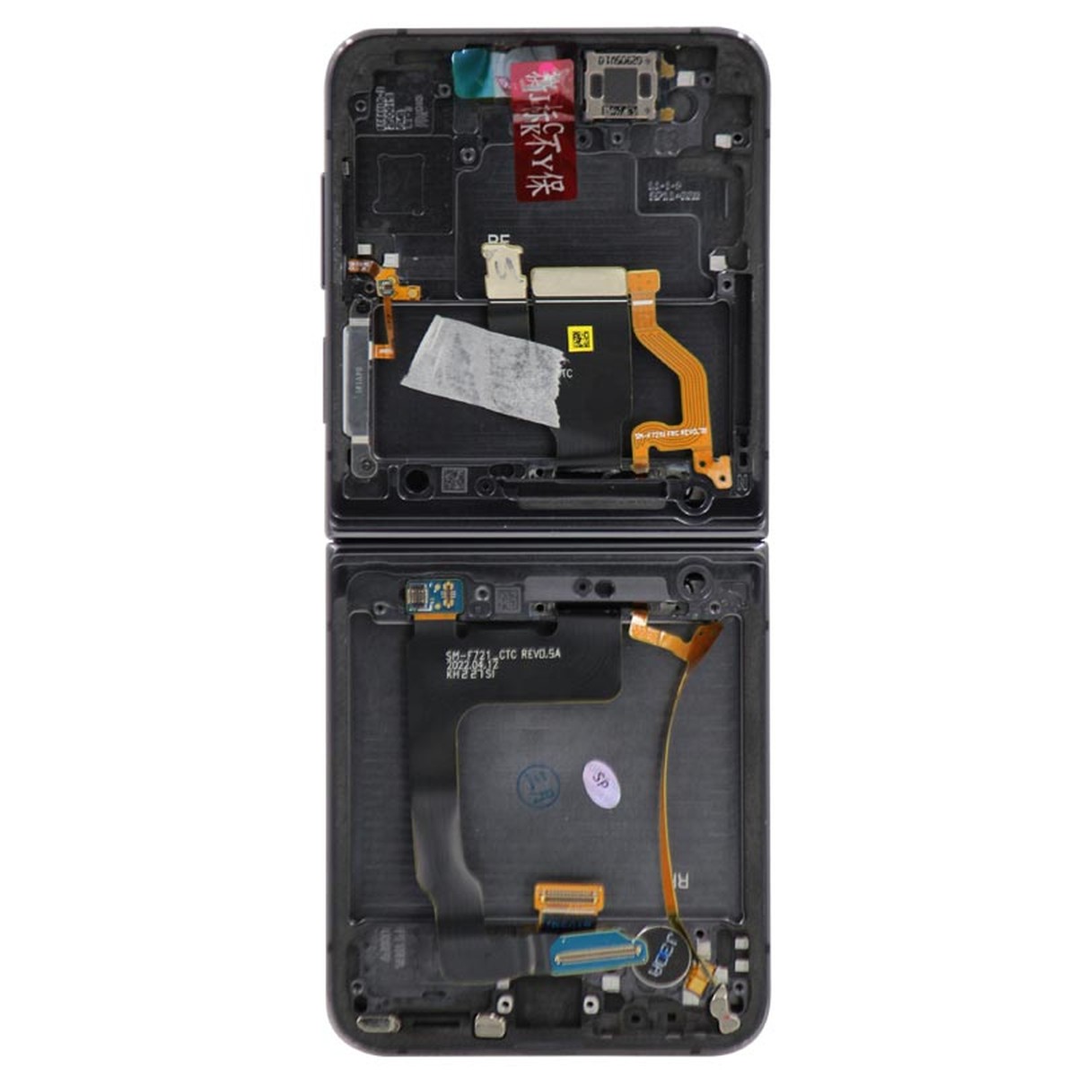 Pantalla OLED con táctil + marco Service Pack para Galaxy Z Flip 4 (F721), Versión US, Graphite — imagen 3