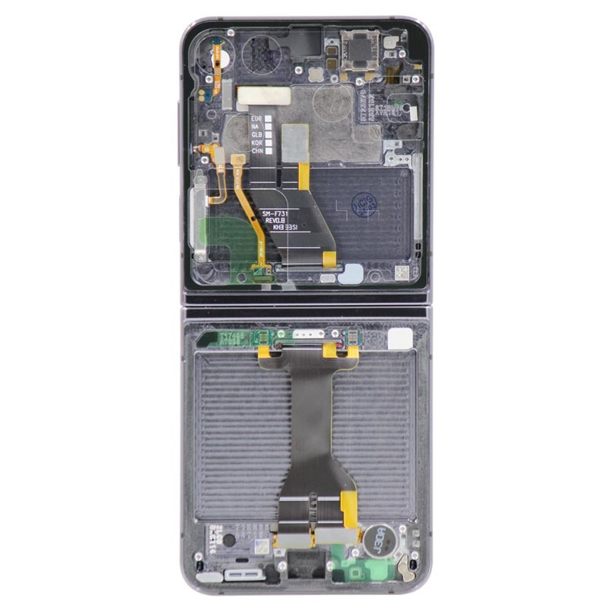 Pantalla OLED con táctil + marco Service Pack para Galaxy Z Flip 5 5G (F731), Graphite — imagen 3