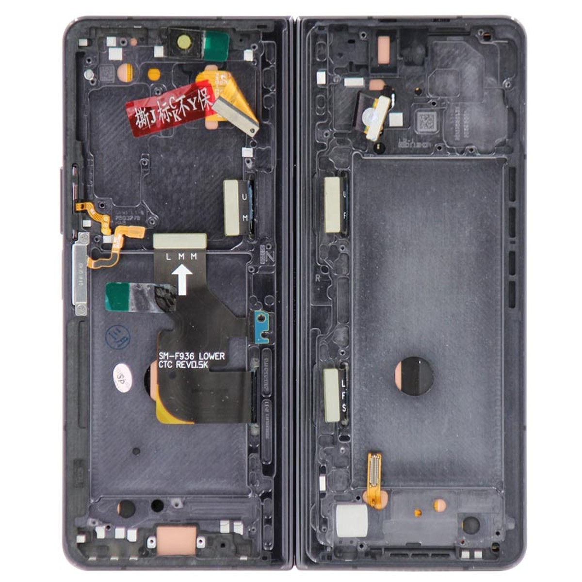 Pantalla OLED con táctil + marco Service Pack para Galaxy Z Fold 4 (F936), Versión US, Main Screen / Phantom Black — imagen 2