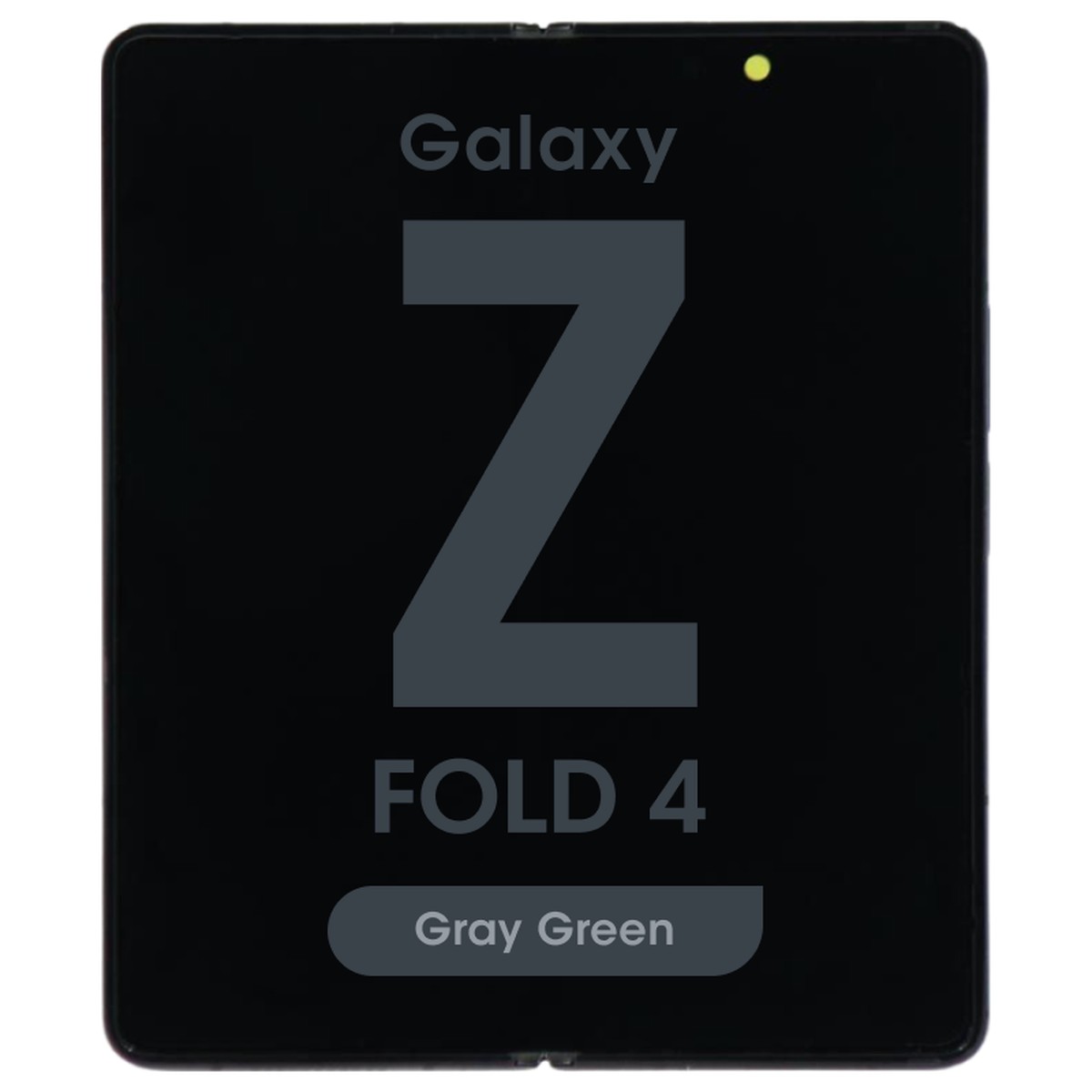 Pantalla OLED con táctil + marco Service Pack para Galaxy Z Fold 4 (F936), Versión US, Main Screen / Gray Green