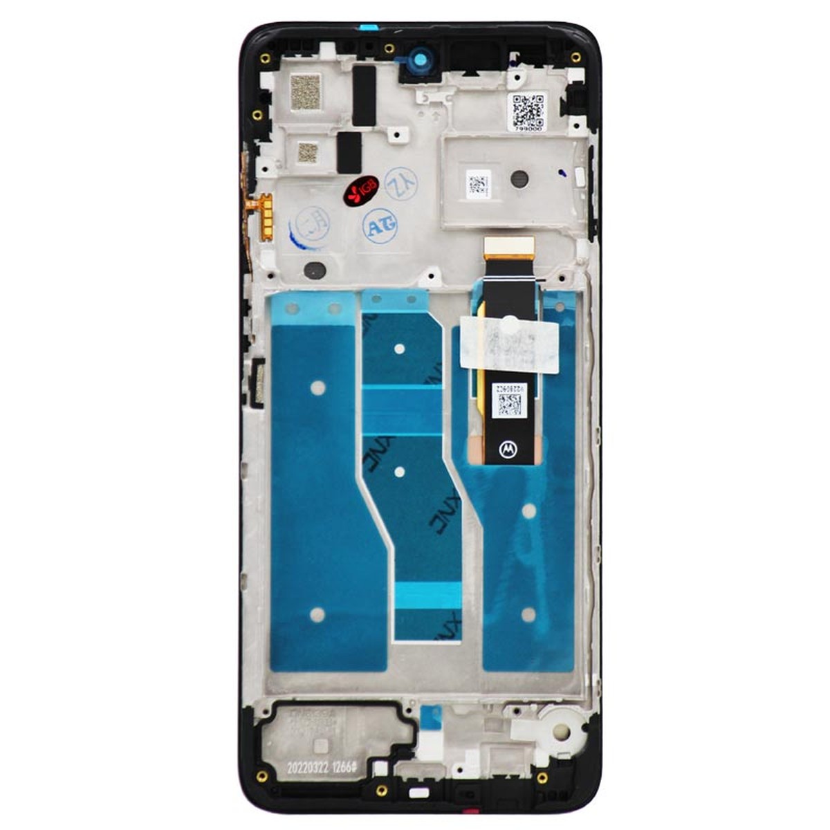 Pantalla OLED con táctil + marco Service Pack para Moto G82 (XT2225-1), Black — imagen 3